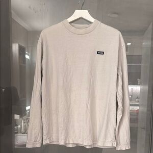 Joah Brown Off-White Long Sleeve Tee
